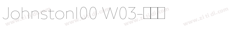 Johnston100 W03字体转换